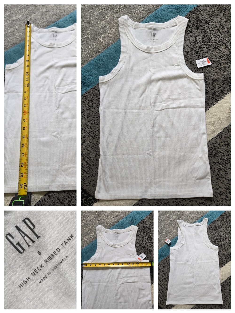 Gap High Neck Ribbed Tank,  S, NWT